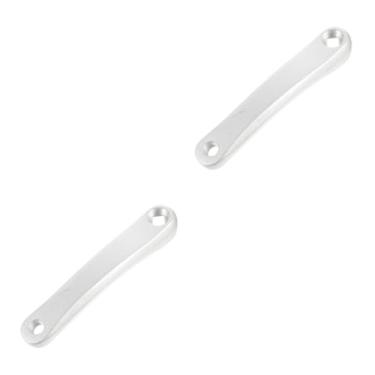 Imagem de Happyyami 2 peças de manivela de bicicleta de montanha braço de manivela lanternas pretas decorativas liga de alumínio substituição manivela de bicicleta de engrenagem fixa fivela de corda múltipla