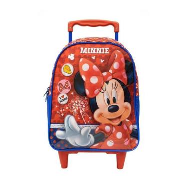 Imagem de Mochila de rodinhas 14 Minnie X1 10541 Xeryus Vermelho, Vermelho