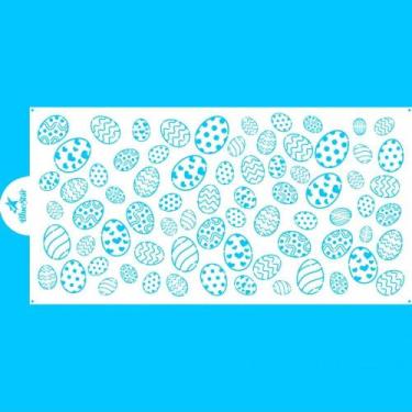 Imagem de Stencil para Bolo Blue Star Amor em Ovinhos 34,5 x 16,5 cm