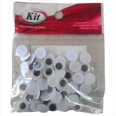 Imagem de Olhos móveis Kit 10mm com 50 unidades
