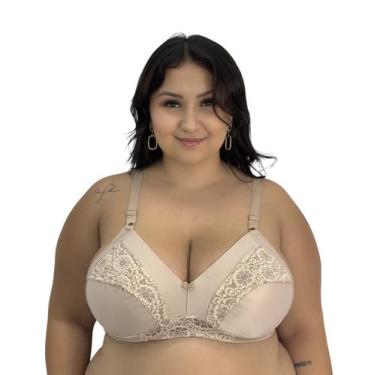 Imagem de Kit com 3 Soutien Sutiã Plus Size Cetinete Cinta Reforçado - Kape Ling