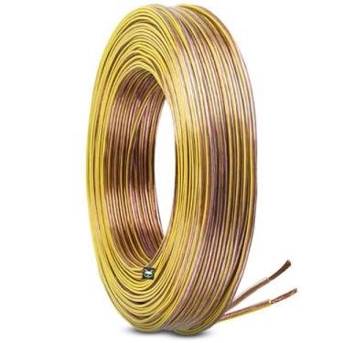 Imagem de Rolo Fio Cabo Paralelo Bicolor Automotivo Cristal 21,00mm 100m - Perma