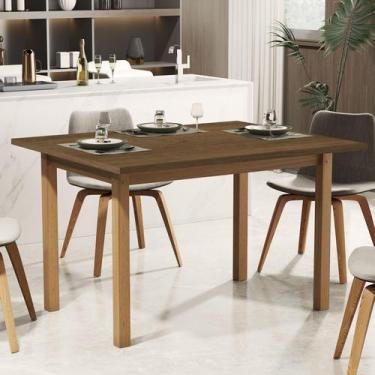 Imagem de Mesa de Jantar 120x80 Para Até 4 Lugares Pés em Madeira Maciça Reforça