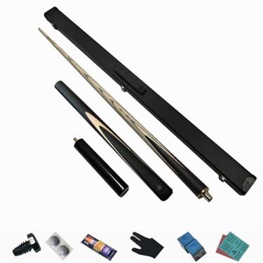 Imagem de Taco de sinuca de madeira de freixo de 147 cm, taco de sinuca, taco de sinuca profissional para esportes de mesa de sinuca, bar de bilhar de madeira (G taco de sinuca + acessórios + caixa de tacos, 10