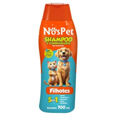 Imagem de Shampoo Para Cães e Gatos Pet Nospet 5Em1 Filhotes 700ml