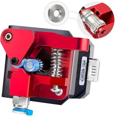 Imagem de REDREX Extrusora Dual Gear Ender 3 com Motor de Passo Nema 17 Compatível com Creality Ender 3 V2, Ender 3 Pro, Ender 3 Neo, Ender 3 V2 Neo, Ender 3 Max Neo, Ender 5, Ender 7, Cr6 Se, Cr10 Impressoras
