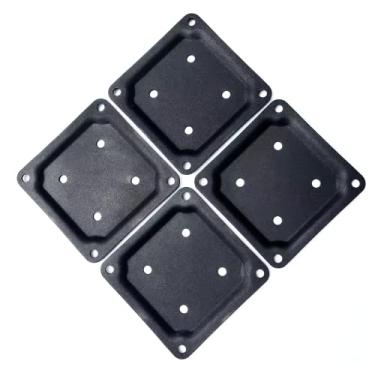 Imagem de 4 Conector de Placa de Poste de Madeira, Base de Suporte de Corrimão de Varanda de Deck, Base de Âncora de Poste de Cerca de Madeira de 4"x4", Base de Suporte de Corrimão de Varanda de Deck(4)