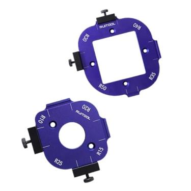 Imagem de WeiLaiKeQi Modelo de posicionamento de ângulo, ferramenta auxiliar de corte, 5 em 1, premium, gabarito de raio de canto de mesa de roteador, Style C