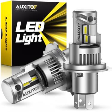 Imagem de AUXITO Lâmpada de farol de neblina H4, 900% de brilho, substituição de lâmpadas de neblina de LED CSP, Play and Plug, pacote com 2
