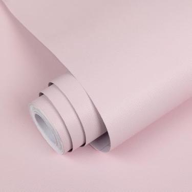 Imagem de Abyssaly Papel de parede rosa claro, 45 cm × 197 em papel de parede rosa
