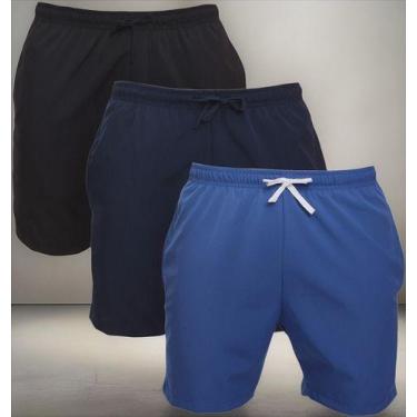 Imagem de Kit 3 Bermudas Masculina Tactel Corrida Academia Treino - MC Digital, 