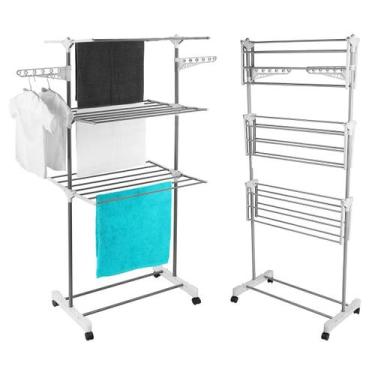 Imagem de Varal De Roupas Vertical 3 Andares De Chão Dobrável Portátil  - TULLS 