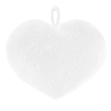 Imagem de Almofada Pelúcia Decorativa Gloveleya Coração Branco