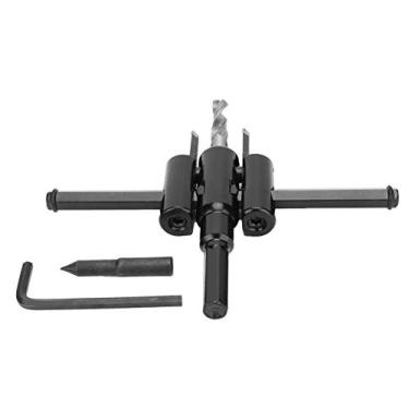 Imagem de Kit de Serra Cortadora de Furo Ajustável, Viga de Liga de Aço Com Marcas de Escala, Lâmina de Serra Flexível, Design de Lâmina Dupla, para Corte de Placa de Plástico de Madeira,