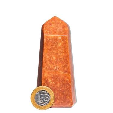 Imagem de Ponta Quartzo Vermelho 11 a 12 cm 220 g Pedra Natural Tipo B - Cristai