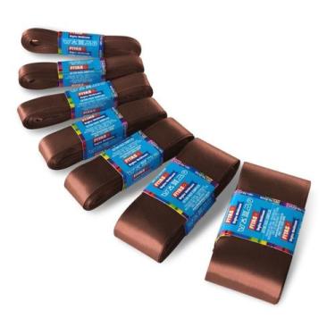 Imagem de Fita De Cetim Mimosa 25mm X 10 Mts C/5 Un = 50metros - Fitas Regina Wo