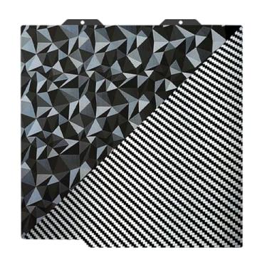 Imagem de SAHVAIM Placa PEO PET para mini impressora 3D Bambu Lab A1, PET de fibra de carbono de diamante, chapa de aço de mola flexível, impressão dupla face, 184 x 184 mm