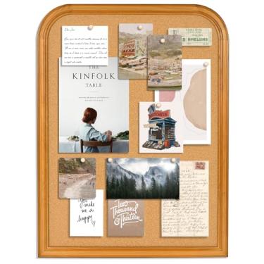 Imagem de Aitakatta Quadro de cortiça para paredes, quadro de avisos de 81 x 61 cm com moldura, quadro decorativo para pendurar quadro de visão, quadro de mensagens para escritório, escola, decoração de casa