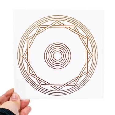 Imagem de Placa Grafico Energizador PVC 15x15cm - Radionica Radiestesia - Dhonel