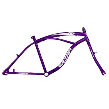 Imagem de Quadro Aro 26 Ultra Bikes Heaven com Garfo [COR: LILÁS - TAMANHO: Aro 26]