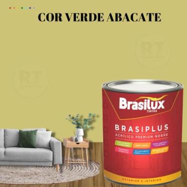 Imagem de Tinta Semi Brilho Verdes Parede 800ml Brasiplus Acrílica Lavável. - BR