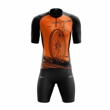 Imagem de Conjunto de Ciclismo Masculino Bike Roda Forro Gel Ciclistas Bike - Wa