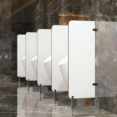 Imagem de Divisória de vaso sanitário, defletor de mictório, defletor de mictório adulto de chão para hotel/banheiro público à prova d'água tela divisória de mictório, 120 x 45 cm