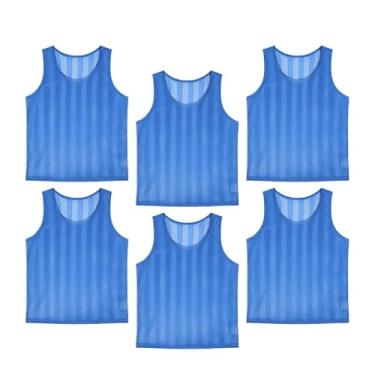 Imagem de Colaxi 6 peças Treinamento de futebol colete de futebol coletes de futebol eleglish esportes respiráveis ​​convenientes Jerseys Jerseys Practice Jerseys, Tamanho Positivo