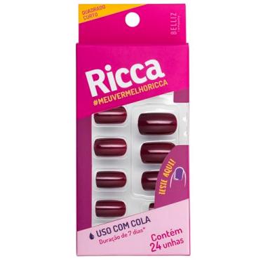 Imagem de Unhas Ricca Vermelho Seda, Ricca