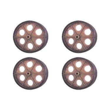 Imagem de Kit C/4 - Roda Para Carrinho Feira Pc - KAORI