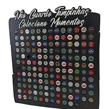 Imagem de Porta Tampinhas - Não guardo tampinhas coleciono momentos 150 BRANCO