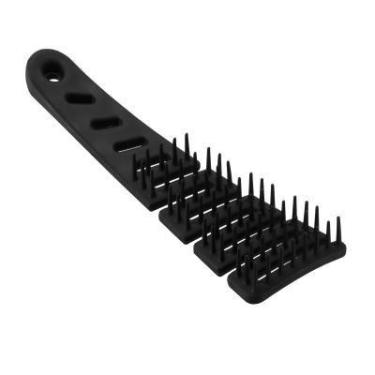 Imagem de Escova De Cabelo Flexível Sissi Preta Profissional Dompel