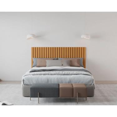 Imagem de Cabeceira Ripada Maracá Queen 162cm mdf/mdp