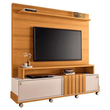 Imagem de Estante Home Theater Bold Cinamomo Off White – hb Móveis