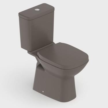 Imagem de Kit Vaso Sanitário com Caixa Acoplada e Assento Soft Close Debba Classic Roca