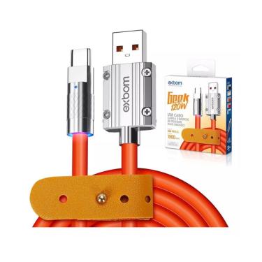 Imagem de Cabo Usb Type-C Conector De Carga Metal Led 1,5Mtcbx-U3C16Tc