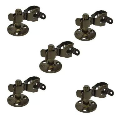 Imagem de KIT 5 Trava De Piso Fixador Porta Metálico Colonial Soprano