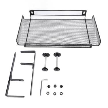 Imagem de Sob Organizador de Arame de Mesa, o Grampo de Aço Carbono na Bandeja de Gerenciamento de Cabos Multi Funcional Em Malha de Metal Sob a Prateleira para o Escritório Em Casa (Preto)