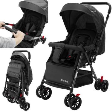 Imagem de Carrinho de Bebê Reversível Passeio Runner até 15kg com Capota Retrati