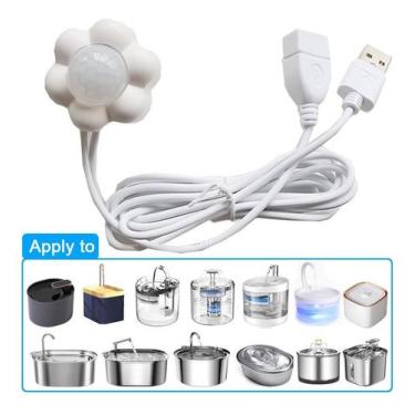 Imagem de Fonte De Água Sensor Para Bebedouros Pet Compatível Com Várias Fontes 