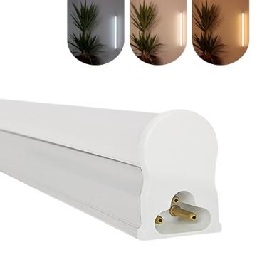 Imagem de Led Tubular T5 60cm 10w C/Calha Acoplada Completa Luz Forte (Branco Quente)