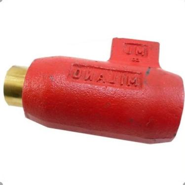 Imagem de Cadeado P/ Porta De Aço Chão Tetra Autom Vermelho Milano  - ML