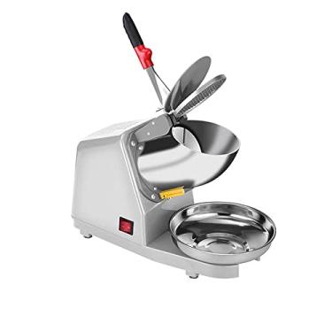 Imagem de Yahpetes Máquina Elétrica De Gelo Raspado, 1 Peça, Triturador De Gelo Elétrico Com Lâminas Duplas, Máquina Para Fazer Raspadinha De Neve, 187 Lbs/H Para Uso Doméstico E Comercial (Prata)
