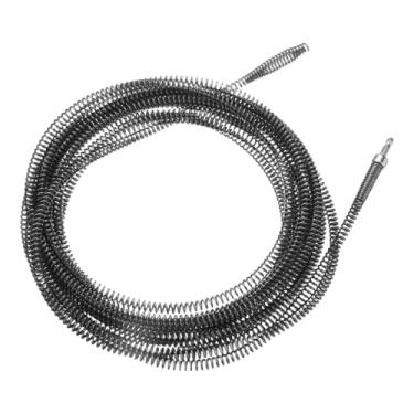 Imagem de HARFINGTON Cabo de drenagem 2/5" (10 mm) de diâmetro 12 m Cabos de trado de limpeza de dreno com conector de broca flexível mola desentupir cabelo para banheiro, cozinha, banheiro, banheira, pia de
