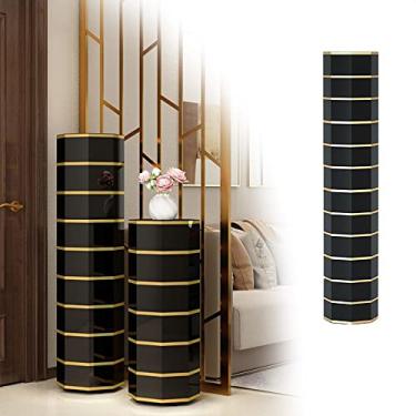 Imagem de WYUYIWH Sapateira oculta, sapateira rotativa para sapateiras giratórias, sapateira para entrada com portas, prateleira de canto para sapatos, sapateira de entrada, suporte vertical giratório de 360°