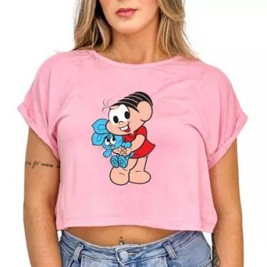Imagem de Blusa feminina cropped estampa Monica turma da monica camiseta t-shirt