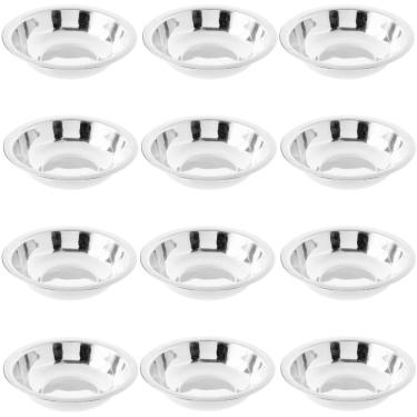 Imagem de Conjunto 12 Tigelas Redondas 225ml Bowl Inox 14cm Hercules Cozinha Multiuso