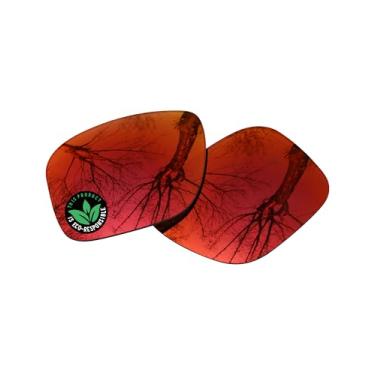 Imagem de Raydi Lentes de reposição de policarbonato para óculos de sol Ray-Ban Meta Wayfarer RW4006 50 mm - Espelho Vermelho Fogo - Polarizado