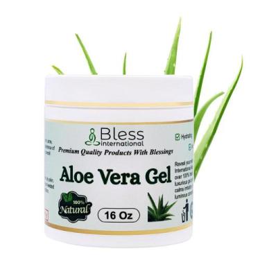 Imagem de Aloe Vera Gel Bless International 96% puro, 480 ml, rosto e corpo