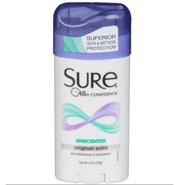 Imagem de Desodorante antitranspirante Sure Original Solid Unperfumed 80mL
